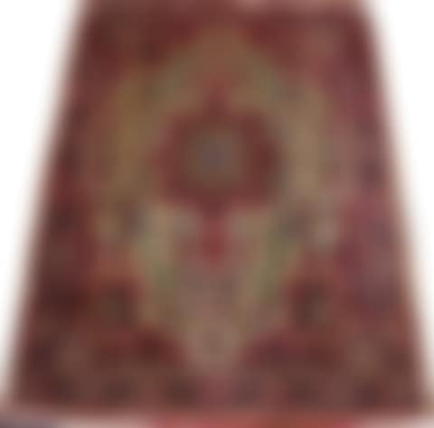 BIJAR CENTER MEDALLION ON CREAM FIELD WOOL ORIENTAL RUG (preview)