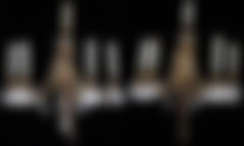 FRENCH BRONZE SCONCES; MANSION SIZE (preview)