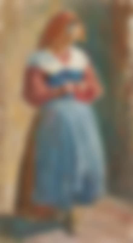 Woman in a red dress (preview)