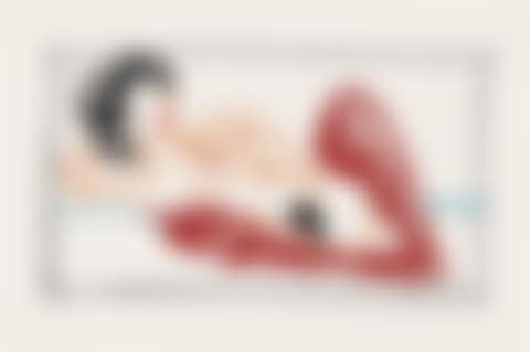 Fast Sketch Red Stocking Nude (preview)