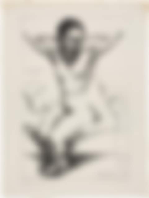 Desnudo sentado con brazos levantados (Frida Kahlo) (Seated Nude with Raised Arms, Frida Kahlo) (G. 893) (preview)