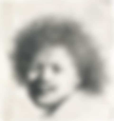 Self Portrait With Long, Bushy Hair: Head Only (preview)