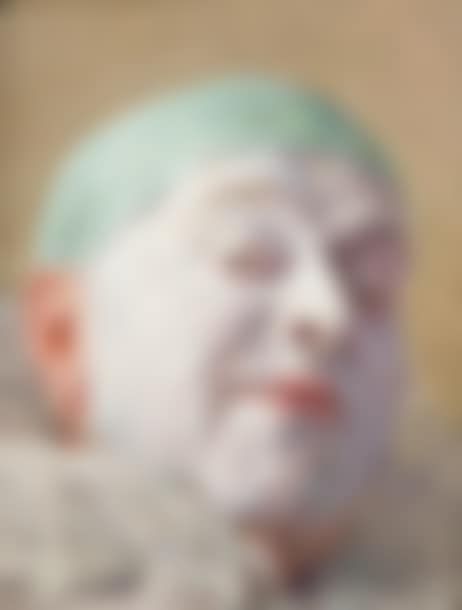 Self-portrait as a clown with a green cap (preview)