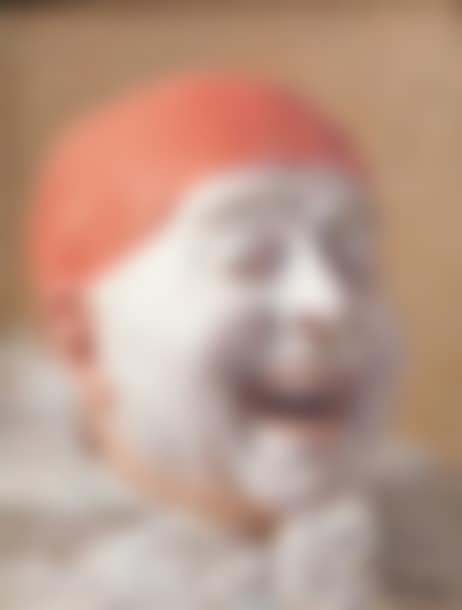 Self-portrait as a clown with a red cap (preview)