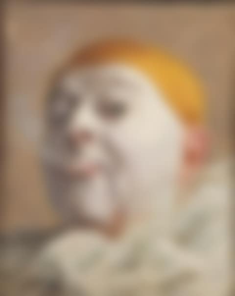 Self-portrait as a clown with a cigarette (preview)