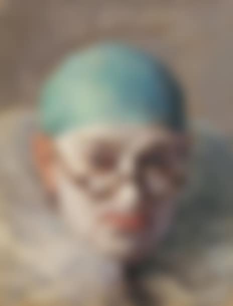 Self-portrait as a clown with glasses (scratches) (preview)