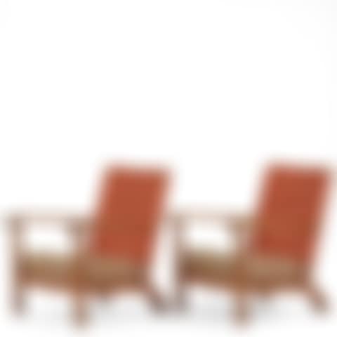 a pair of stained pine "Väddö" easy chairs (preview)