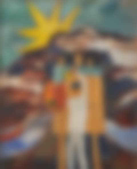 The artist at his easel (preview)