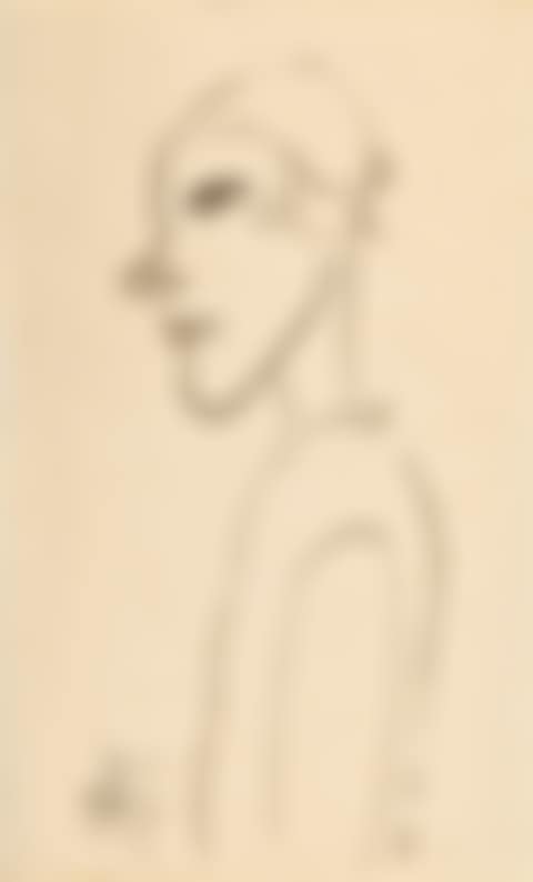 Femme en buste de profil (preview)
