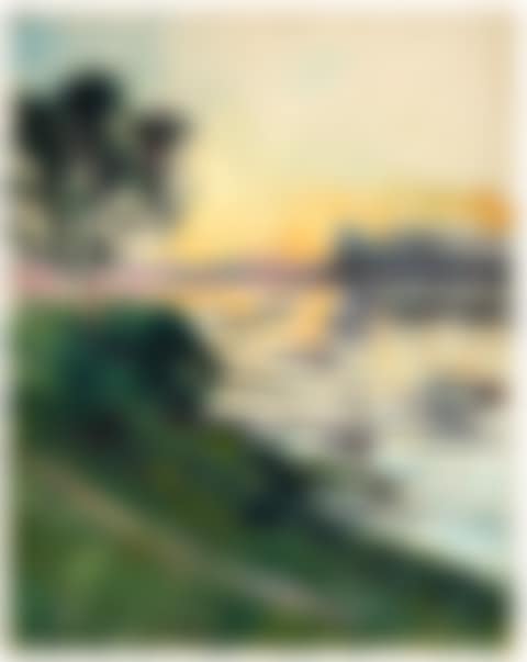 Bord de Seine, effet soleil couchant (preview)