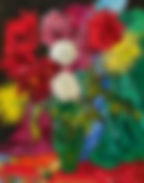 Dahlias, cruche verte (preview)