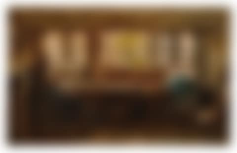 The artist in his studio, seated smoking a pipe (preview)