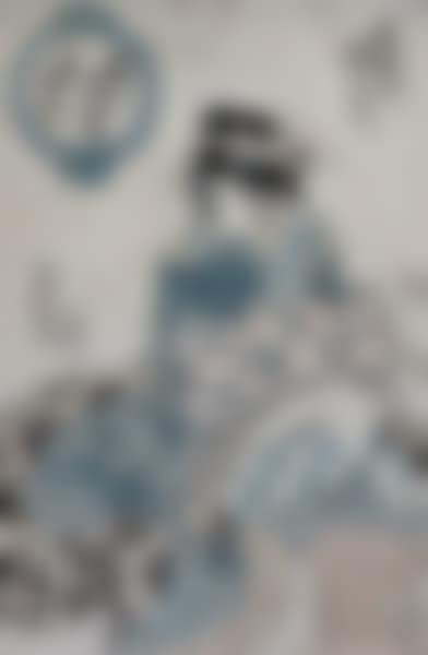 COURTESAN IN WISTERIA ROBE (from MANNERS OF WOMEN) (preview)