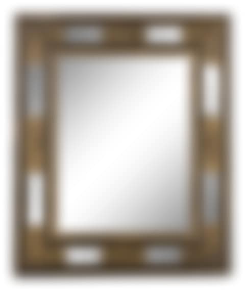 A Dutch Pressed Brass and Part Ebonized Mirror (preview)