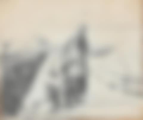 A fisherman and a woman on the beach with boats pulled up (preview)