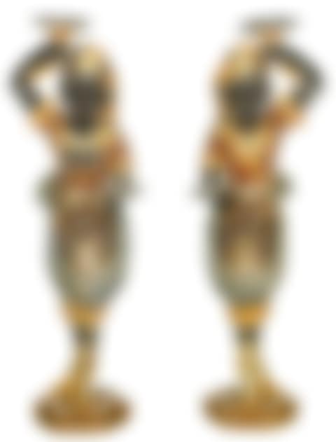 Pair Venetian Polychrome Blackamoor Torchieres (preview)