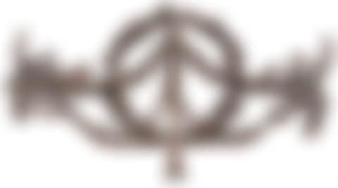 Wrought Iron Ribbon and Swag-Form Wall Applique (preview)