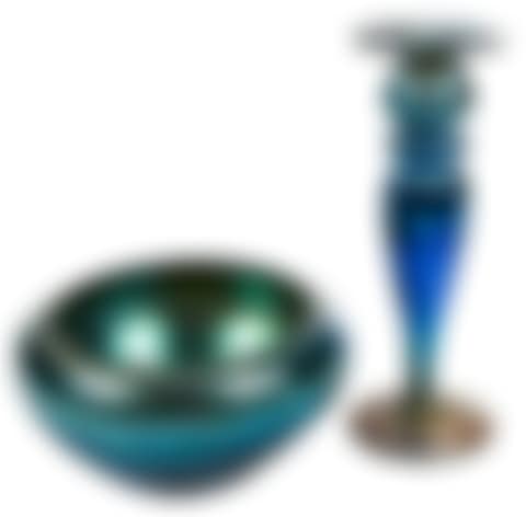 Two Steuben Aurene Table Objects (preview)