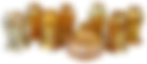 Eight Quezal and Steuben Iridescent Gold Glass Shades (preview)
