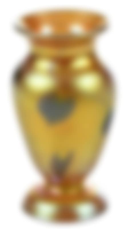 Small iridescent gold baluster vase (preview)