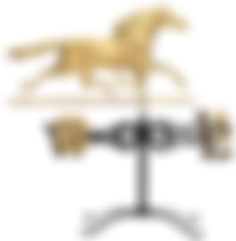 Wrought Iron and Copper Horse Weathervane (preview)