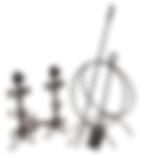 Group of wrought iron fireplace equipment (preview)