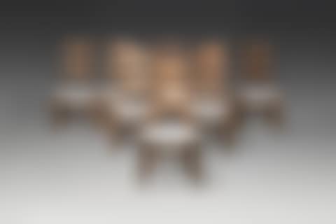 Suite de huit chaises dites « Razorblade » (preview)