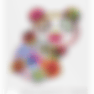 A Child"s Panda Hugging a Flower Ball (preview)