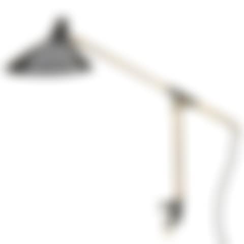 Adjustable brass and black lacquered metal lamp for desk mounting (preview)