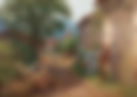 A village at the foot of the hills (preview)