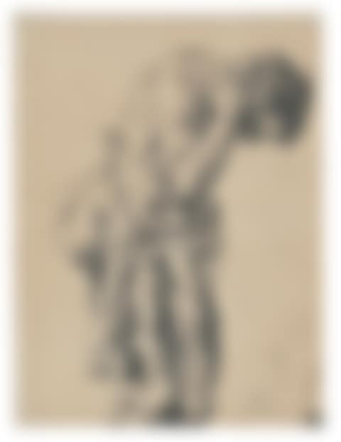 A Man wiping his Neck ( A Study for "Eisenwalzwerk" ) (preview)