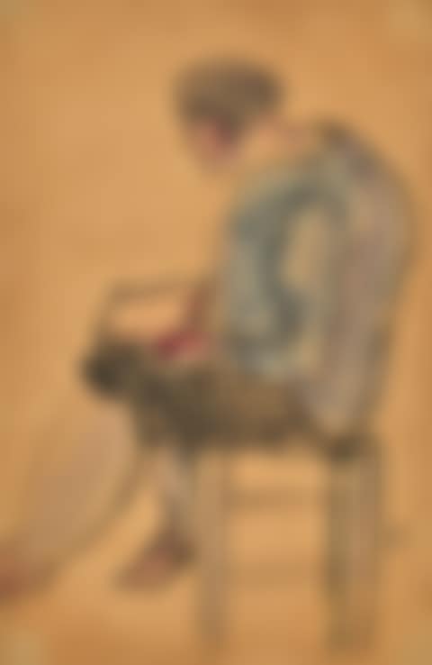 Woman in Checkered Skirt (preview)
