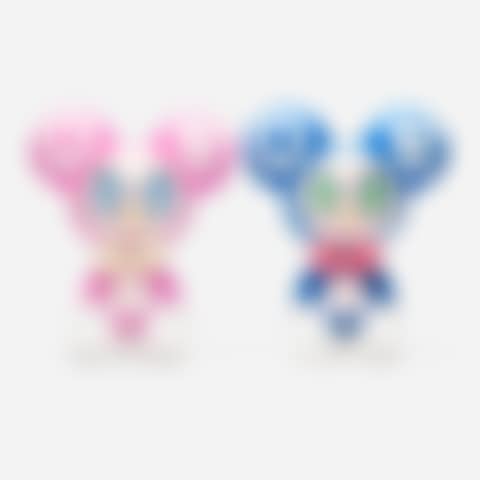 DOB-Kun Pink; DOB-Kun Dark Blue (two works) (preview)