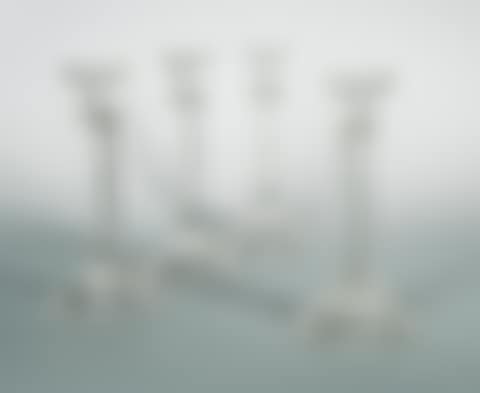 A matched set of four cut glass candlesticks (preview)