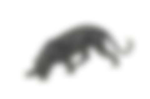 A dark patinated model of a prowling panther (preview)