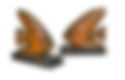 A pair of mid-century bookends carved in the form of Angel Fish (preview)