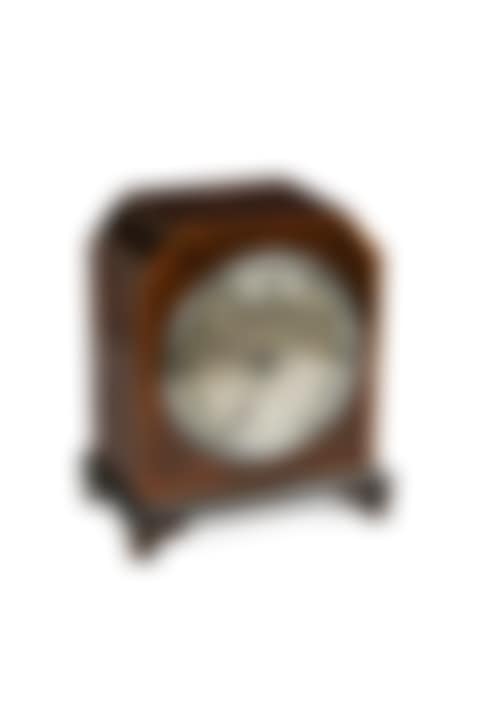 An early 20th century bur walnut cased table clock (preview)