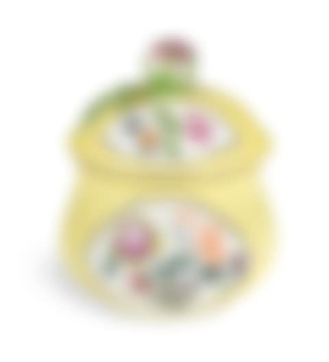 A Meissen yellow ground pot and cover (preview)