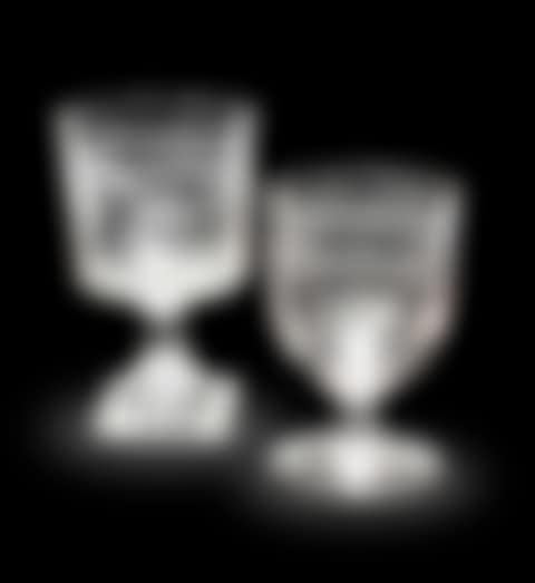 A Sunderland Bridge glass rummer; a Sunderland Bridge glass rummer (preview)