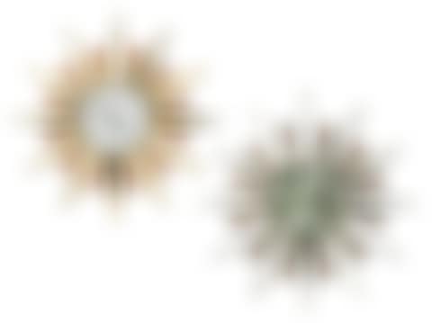 Two similar Mid-Century Metamec sunburst clocks (preview)
