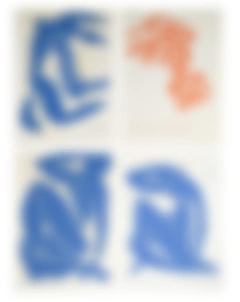 A collection of four double-sided unframed screenprints after the original Matisse (preview)