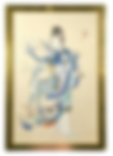 A Chinese painting on silk of The Immortal Magu (preview)