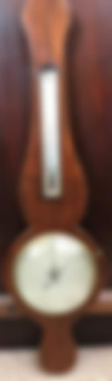 An 19th century mahogany wheel barometer (preview)