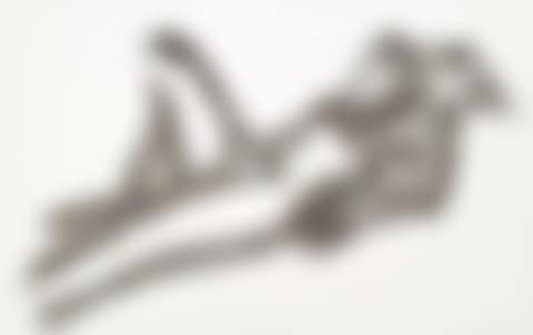 Monica Lying Down with One Knee and One Elbow Up (preview)