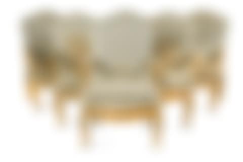 A set of six early 19th century German giltwood open armchairs (preview)