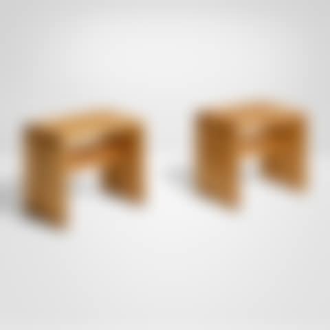 Stools from Les Arcs, Savoie, pair (preview)