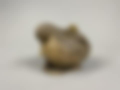 Quail-shaped box in slip or fine earthenware (preview)