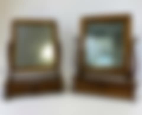 Set of two table mirrors / small rectangular dressing tables (preview)