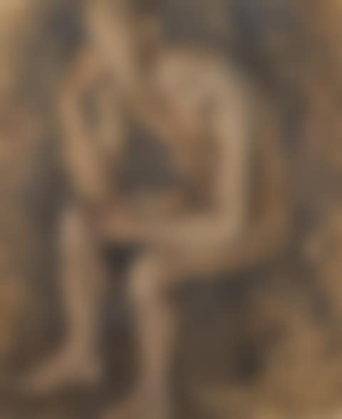 Seated Male Nude , Sleeping Male Nude and Male Nude [three works] i) (preview)