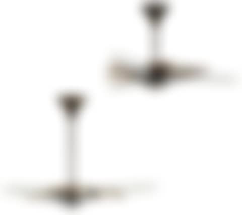 A pair of partly patinated brass star shaped ceiling lamps. Model E8655 (preview)